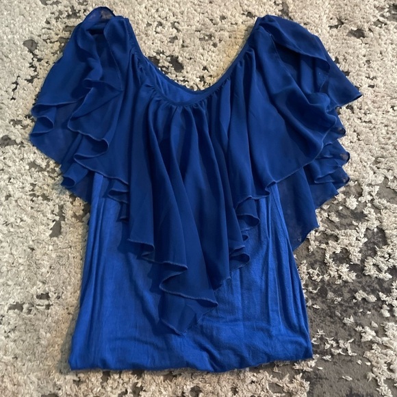 Venus Women’s Top with Flowy Overlay - Picture 1 of 4